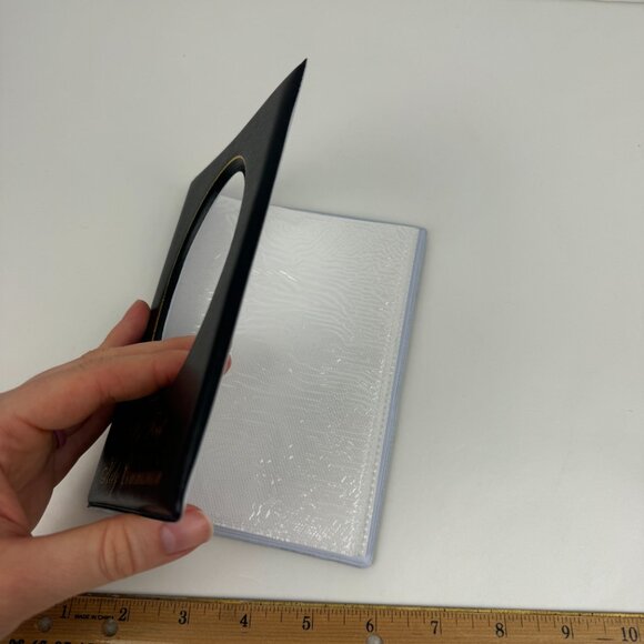 Vtg 4x6 My First Holy Communion Black Puffy Soft Photo Album w Gold Accent READ - Picture 4 of 12